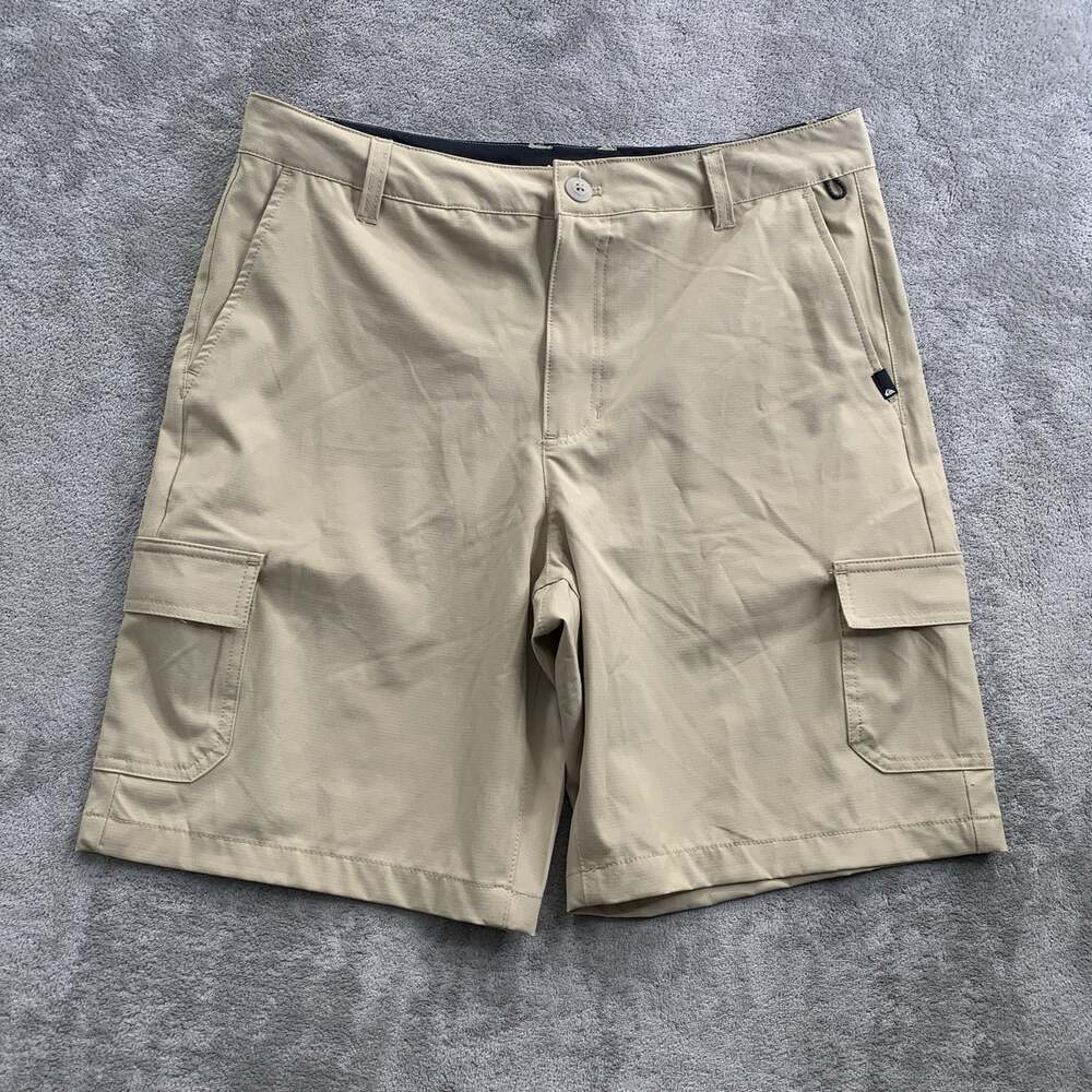 Quiksilver Aqua Ripstop Cargo Shorts Mens 33 Moonstruck Outdoor Hybrid Casual